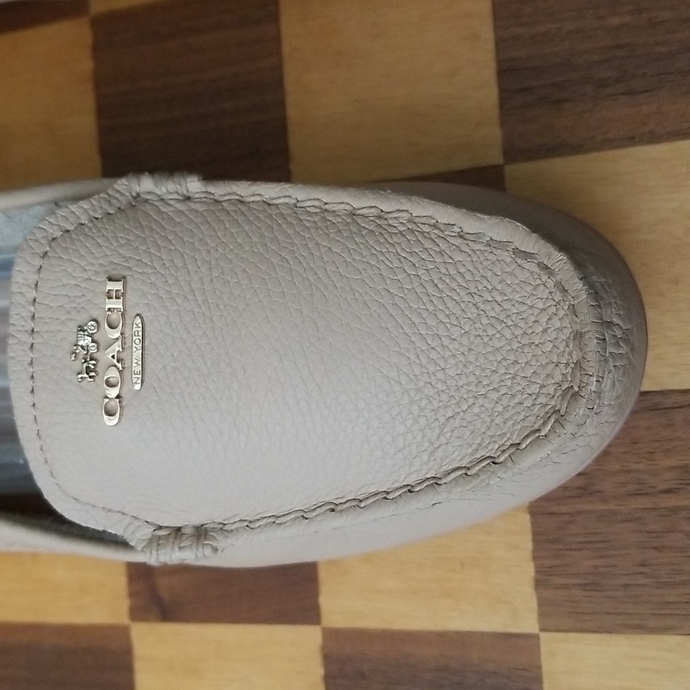 Coach leather moccasins